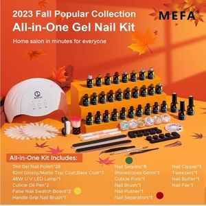 52 PCS Gel Nail Polish Kit with UV light